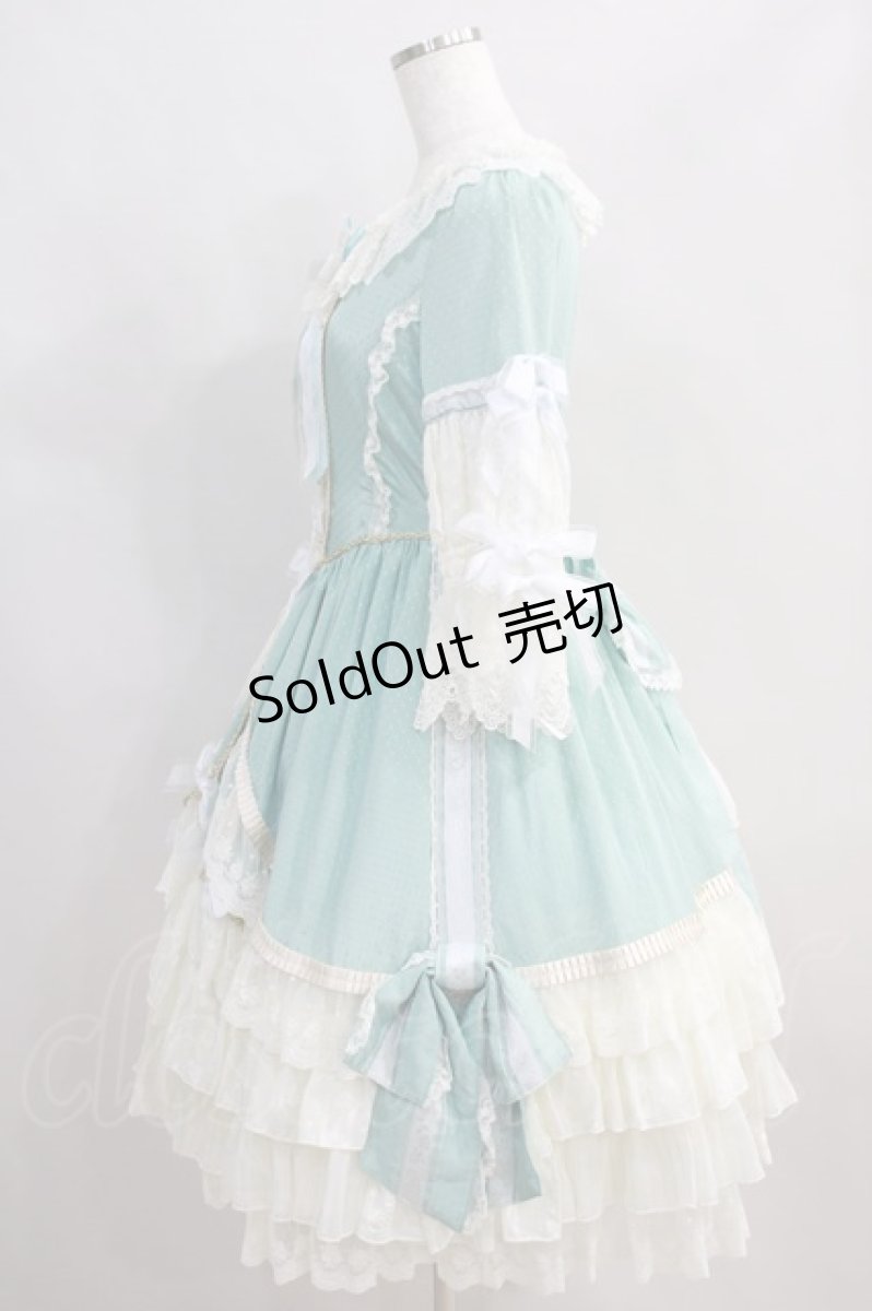 画像2: BABY,THE STARS SHINE BRIGHT / La robe vert clairワンピース Free サックス H-24-12-01-089-BA-OP-NS-ZH (2)