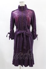 画像1: 【SALE】Ozz oneste / キルティングロングジャケット Free パープル H-24-12-02-1017-OO-JA-NS-ZTC055 (1)