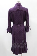 画像2: 【SALE】Ozz oneste / キルティングロングジャケット Free パープル H-24-12-02-1017-OO-JA-NS-ZTC055 (2)