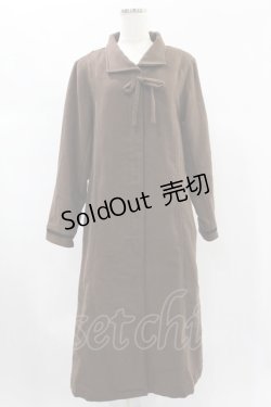 画像1: merry jenny / リボンAラインロングコート Free ブラウン H-24-12-02-1019-LO-CO-NS-ZT-C004