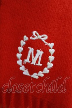 画像2: MILK / Mマフラー  レッド H-24-12-02-010-ML-ZA-KB-ZT169