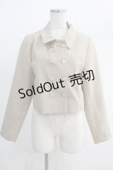 Fi.n.t / チェーンステッチ使いダブル釦ショートジャケット Free BEIGE H-24-12-03-050-CA-JA-NS-ZH