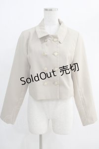 Fi.n.t / チェーンステッチ使いダブル釦ショートジャケット Free BEIGE H-24-12-03-050-CA-JA-NS-ZH