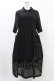 画像1: Jane Marple Dans Le Salon / Folklore lace day dress M ブラック H-24-12-03-1033-JM-OP-KB-ZT222 (1)