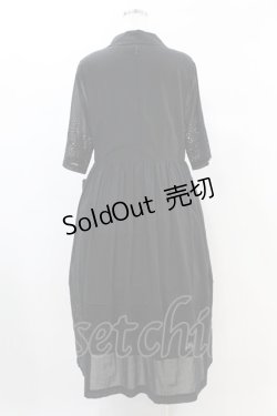画像2: Jane Marple Dans Le Salon / Folklore lace day dress M ブラック H-24-12-03-1033-JM-OP-KB-ZT222