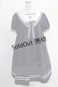 Amavel / Moonlight セーラーAラインワンピース Free ネイビー H-24-12-05-049-CA-OP-NS-ZH