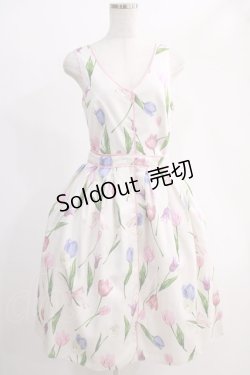 画像1: Emily Temple cute / Tulipセットアップワンピース M オフ H-24-12-05-055-ET-OP-NS-ZT384