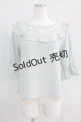 Fi.n.t / ヨークレース花刺繍プルオーバーブラウス Free ミント H-24-12-05-014-CA-BL-NS-ZH