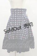 Beth / アリス柄バッスルスカート Free ネイビー H-24-12-07-054-CL-SK-NS-ZH