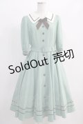 Innocent World / エレノアワンピース L セラドングリーン×ショコラ/Celadon Green×Chocolat H-24-12-09-065-IW-OP-NS-ZH