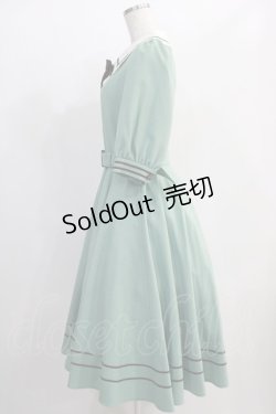 画像2: Innocent World / エレノアワンピース L セラドングリーン×ショコラ/Celadon Green×Chocolat H-24-12-09-065-IW-OP-NS-ZH