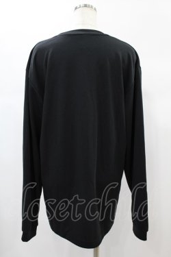 画像2: NieR Clothing / プリントLONG CUTSEW LL 黒 H-24-12-10-041-PU-TO-KB-ZH