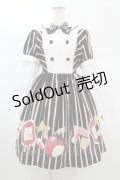 Cute.Q（海外ロリータブランド） / Strawberry Emergencyワンピース L ブラック H-24-12-10-1040-0-OP-NS-ZH