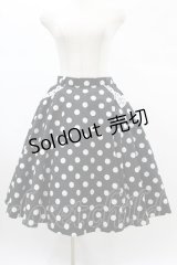 Angelic Pretty / Milkshakeドットサーキュラースカート Free ブラック H-24-12-10-1041-AP-SK-NS-ZH