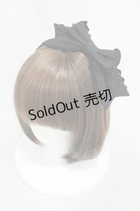 CHOCOCHIP COOKIE / リボンカチューシャ  ブラック/ブラック H-24-12-10-1008-LO-AC-NS-ZH