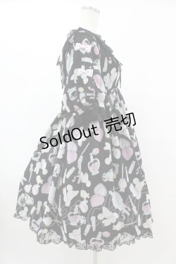 画像3: Angelic Pretty / Fluffy Puff Bunnyワンピース Free ブラック H-24-12-10-1029-AP-OP-NS-ZH