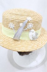 画像3: Coco&Ami / カンカン照で焼き鳥気取鳥ハット  塩（ベージュ×シルバー×イエローカラー） H-25-06-15-1001-LO-AC-KB-ZTK025 (3)
