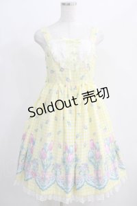 Angelic Pretty / Tulip Bouquetジャンパースカート Free イエロー H-24-12-11-056-AP-OP-NS-ZH