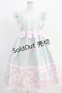 Angelic Pretty / MELODY TOYSハイウエストジャンパースカート Free ミント H-24-12-11-057-AP-OP-NS-ZH
