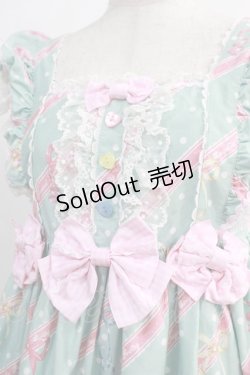 画像5: Angelic Pretty / MELODY TOYSハイウエストジャンパースカート Free ミント H-24-12-11-057-AP-OP-NS-ZH