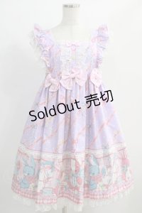 Angelic Pretty / MELODY TOYSハイウエストジャンパースカート  ラベンダー H-24-12-11-059-AP-OP-NS-ZH