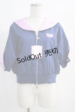 画像1: Angelic Pretty / Neon Star Dinerセーラーブルゾン Free ネイビー H-24-12-11-065-AP-JA-NS-ZH