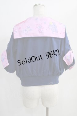画像3: Angelic Pretty / Neon Star Dinerセーラーブルゾン Free ネイビー H-24-12-11-065-AP-JA-NS-ZH