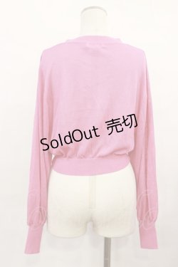 画像2: DearMyLoveRose / ハートボタンシアーカーディガン ML ピンク H-24-12-11-1030-EL-TO-NS-ZH