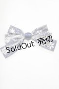Angelic Pretty / 雪のガラスドームクリップ  ネイビー H-24-12-11-032-AP-AC-NS-ZH