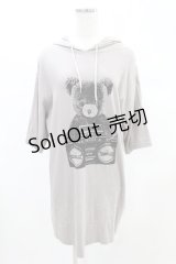 HYSTERIC GLAMOUR / BEAR BOOMBOXワンピース  グレー H-24-12-12-1001-PU-OP-KB-ZT043