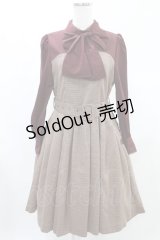 Sheglit / "Earl Grey"タックワンピース  ボルドー H-24-12-12-1003-EL-OP-KB-ZH