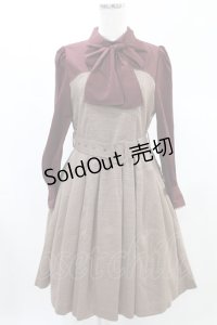 Sheglit / "Earl Grey"タックワンピース  ボルドー H-24-12-12-1003-EL-OP-KB-ZH