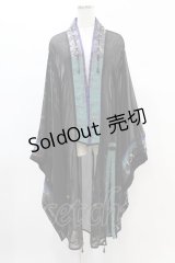 Ozz oneste / 着物袖シアーカーディガン  黒 H-24-12-12-009-OO-TO-KB-ZH