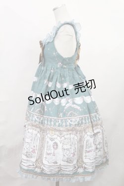画像2: ALICE and the PIRATES / Night Ship Alice柄ジャンパースカートII Free グリーン H-24-12-14-1003-PA-OP-NS-ZH