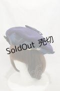 metamorphose / チャーム付きロゴリボンベレー  ネイビー H-24-12-15-007-ME-AC-NS-ZH