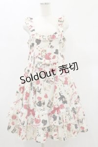 metamorphose / 【プラスサイズ】Wonder Card フレアジャンパースカート プラスサイズ オフ白 H-24-12-15-057-ME-OP-NS-ZH