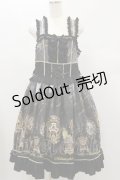 metamorphose / 【プラスサイズ】Clock Forest Night フリルジャンパースカート プラスサイズ グレイッシュナイト(Grayish Night) H-24-12-15-058-ME-OP-NS-ZH
