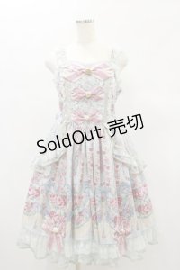 Angelic Pretty / Fairy Rose Princessジャンパースカート Free サックス H-24-12-15-062-AP-OP-NS-ZH