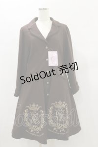 metamorphose / クラウンエンブレム刺繍入りコート サイズ1 ブラウン H-24-12-15-077-ME-CO-NS-ZH