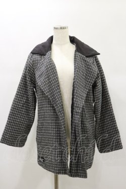 画像1: NieR Clothing / キルティングコート  黒 H-24-12-15-033-PU-CO-KB-ZT-C009