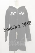 NieR Clothing / ZIP UPロングパーカー  黒 H-24-12-16-048-PU-TO-KB-ZH