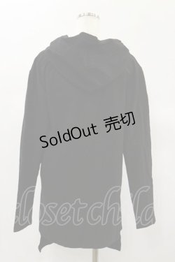 画像2: NieR Clothing / ZIP UPロングパーカー  黒 H-24-12-16-048-PU-TO-KB-ZH