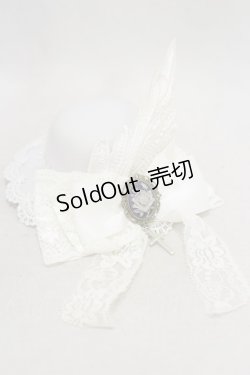 画像2: MR corset / WINGミニハット  白 H-24-12-16-017-PU-AC-KB-ZH