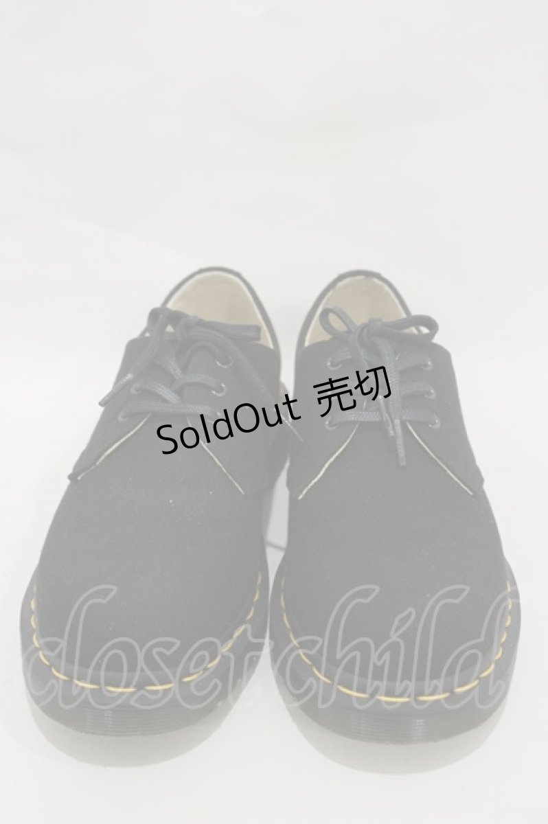 画像1: Dr.Martens （Getta Grip） / 3ホールシューズ UK5（約24ｃｍ） NATURAL CANVASブラック H-25-10-03-1007-PU-SH-KB-ZH (1)