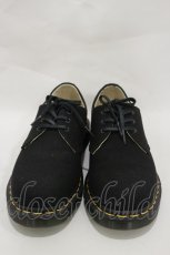 画像1: Dr.Martens （Getta Grip） / 3ホールシューズ UK5（約24ｃｍ） NATURAL CANVASブラック H-25-10-03-1007-PU-SH-KB-ZH (1)