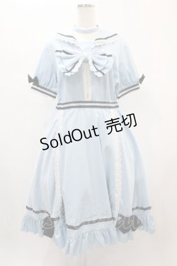 画像1: Favorite / ふんぼさんコラボグッズ これであなたもナチュじょ !*あゆむくんとおそろいワンピース XL サックス H-24-12-18-036-LO-OP-NS-ZH