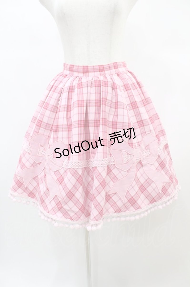画像1: Angelic Pretty / メルヘンタータンリボンスカート Free ピンク H-24-12-18-1043-AP-SK-NS-ZH (1)