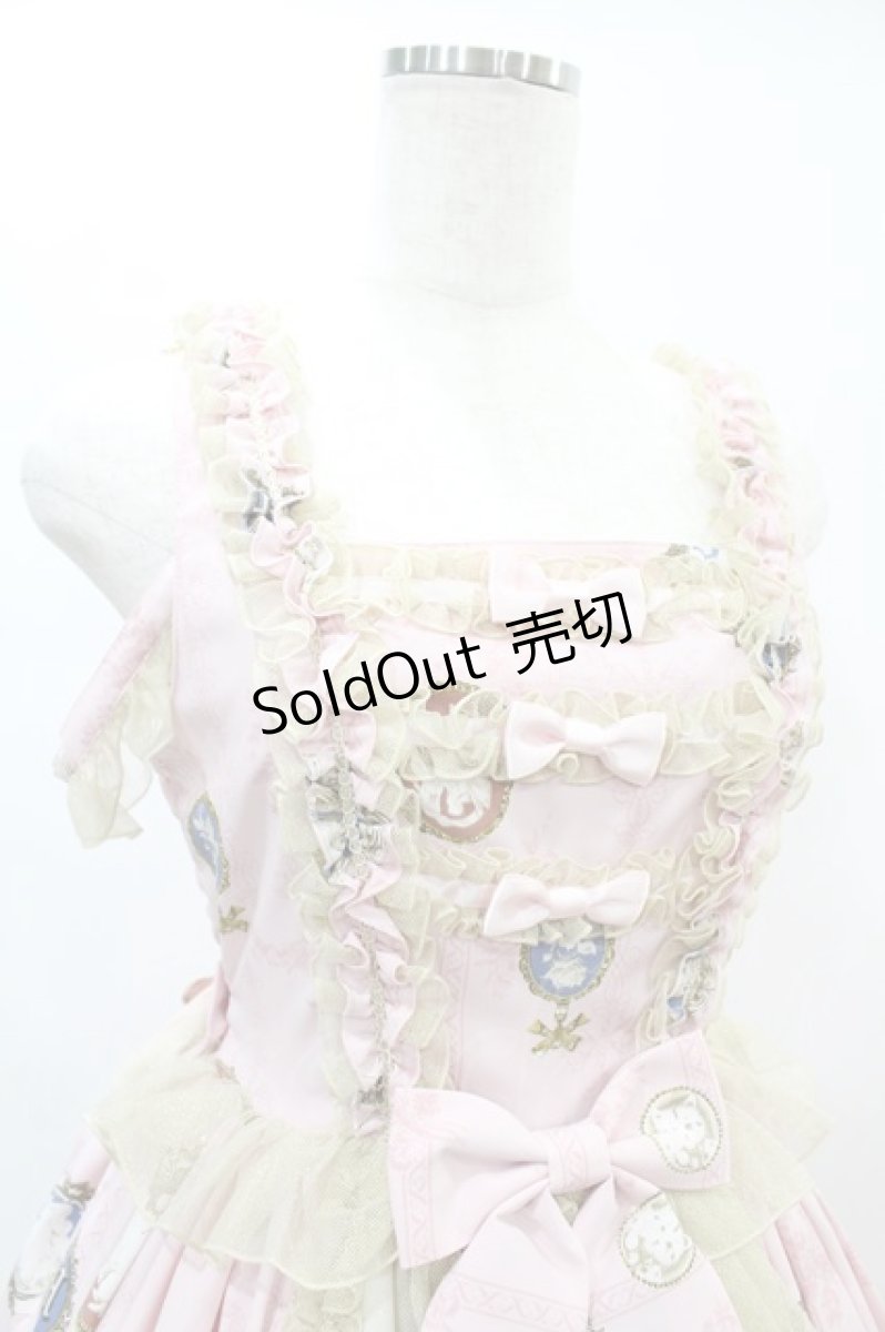 画像4: metamorphose / Vintage cameo チュールフリルリボンdress サイズ1 ブロッサムピンク H-24-12-18-1045-ME-OP-NS-ZH (4)