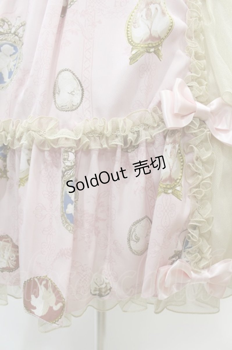 画像5: metamorphose / Vintage cameo チュールフリルリボンdress サイズ1 ブロッサムピンク H-24-12-18-1045-ME-OP-NS-ZH (5)