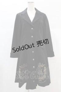 metamorphose / クラウンエンブレム刺繍入りコート サイズ1 ブラック H-24-12-18-1005-ME-CO-NS-ZH